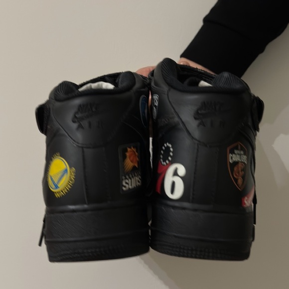 2018 Supreme NBA Black Nike Air Force 1 Mid '07 SS18 - Picture 8 of 10